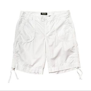 Eddie Bauer White Cotton High Rise Waist Shorts